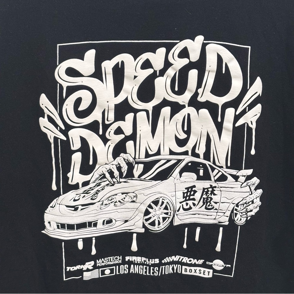 Boxset Speed Demon Acura RSX JDM Graphic Black White T-Shirt Men’s U.S. XL - Picture 2 of 4